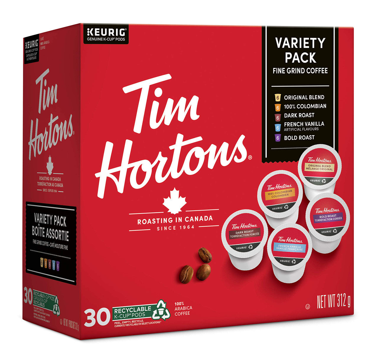 Tim Horton's Variety K-Cup 30 Count {Imported from Canada}